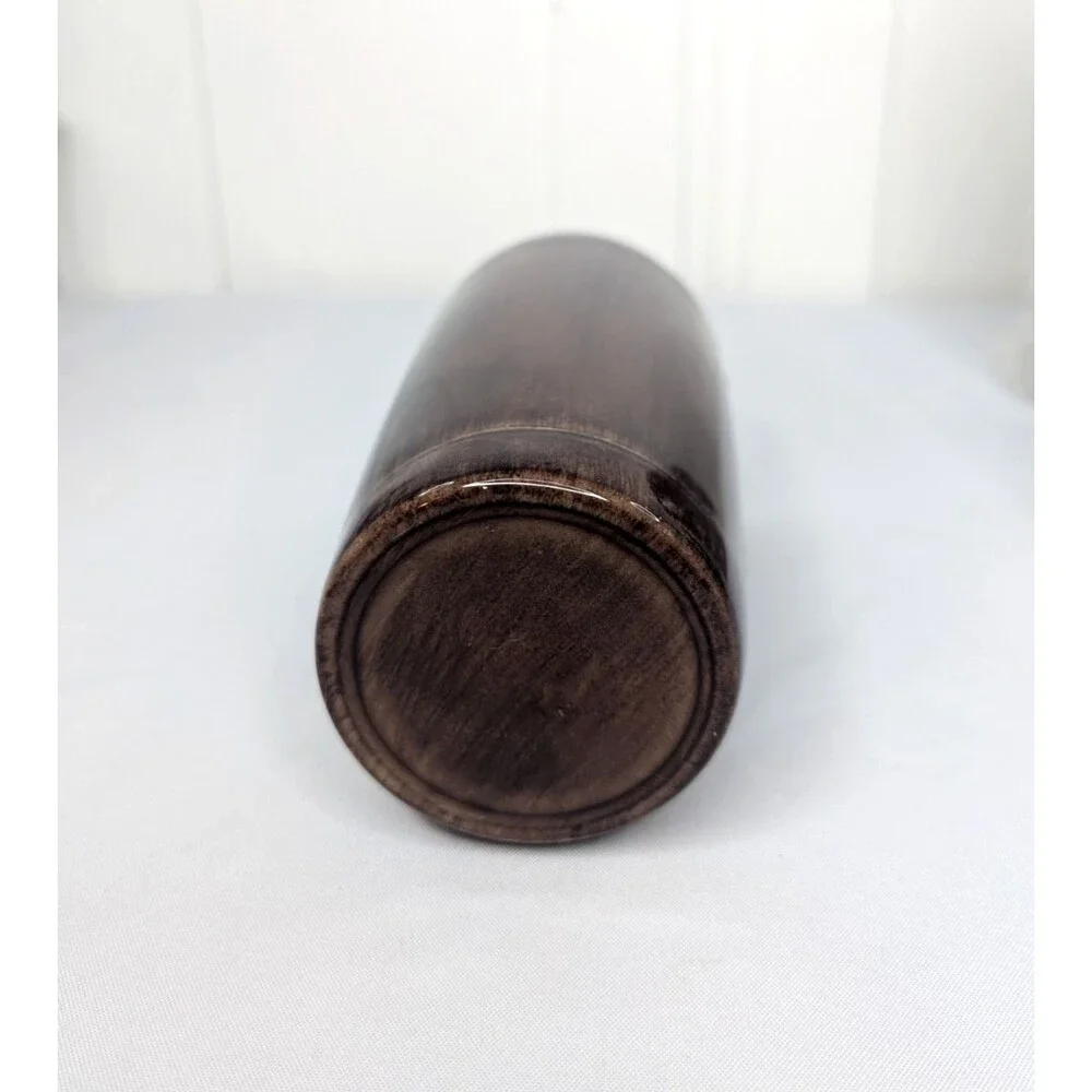 Woodgrain Tumbler - Handmade, Painted, Resin, Brown, Orange, 20 oz